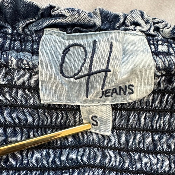 Oli & Hali Washed Blue Wide Leg Jumpsuit - Picture 7 of 9